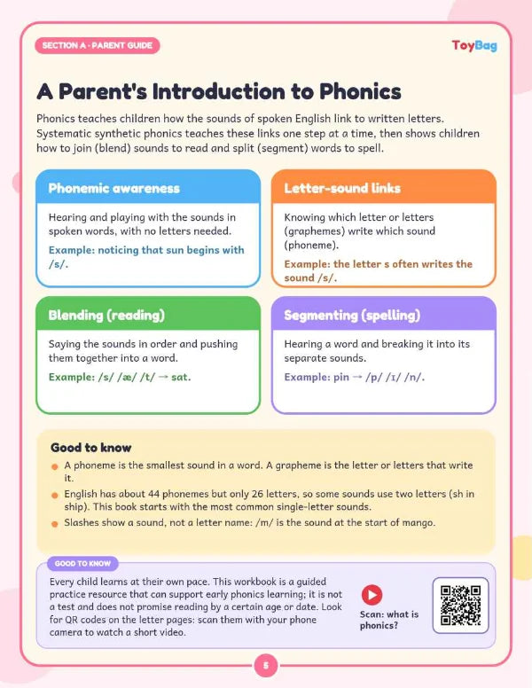 Parent guide page